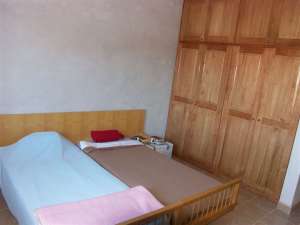 Das zukünftige Gästezimmer 1, zurzeit unser Schlafzimmer