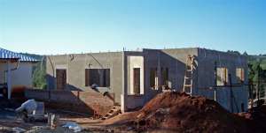 Stand des Hausbaus